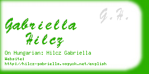 gabriella hilcz business card